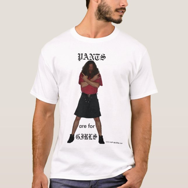 Camiseta Los pantalones están para los chicas (Anverso)