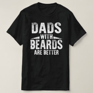 Camiseta los papás con barba son mejores