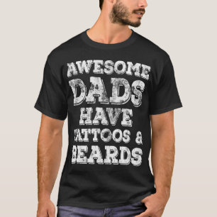 Camiseta Los papás increíbles tienen tatuajes y barbas dive