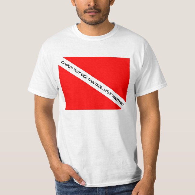 Camiseta Los pares del equipo de submarinismo golpean (Anverso)
