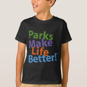 Camiseta ¡Los parques hacen vida mejor! Logotipo oficial