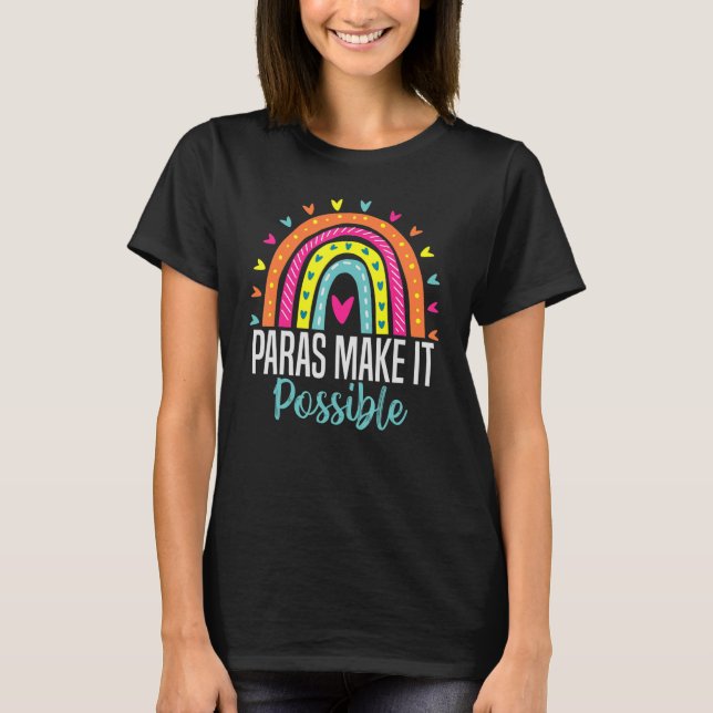 Camiseta Los párrafos permiten que el profesor Paraprofsio (Anverso)