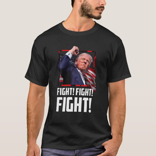 Camiseta Los partidarios de la lucha contra Donald Trump (Anverso)