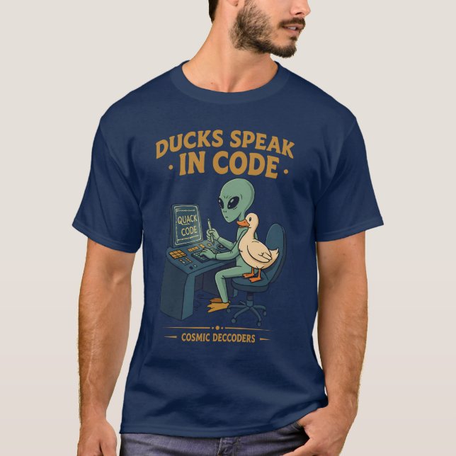 Camiseta Los patos hablan en el código: Decodificadores cós (Anverso)