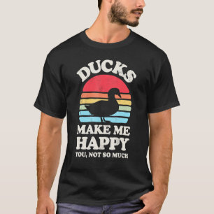Camiseta Los Patos Me Hacen Feliz Gracioso Pato Lover Farma
