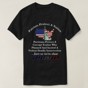 Camiseta Los Patriotas Protegen A Una Nación Partidarios Pr