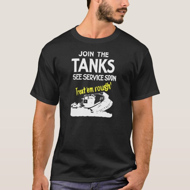 Camiseta Los Patriotas Se Unen Al Servicio De Tanques (Anverso)
