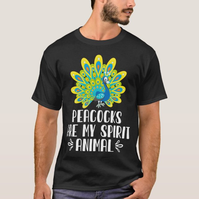 Camiseta Los pavos reales son mi animal espiritual (Anverso)