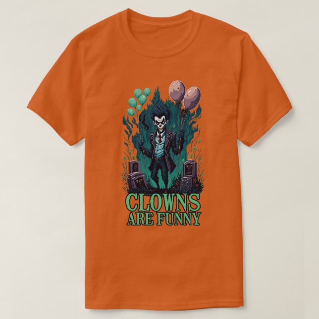 Camiseta Los payasos son divertidos (Diseño del anverso)