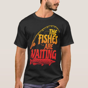 Camiseta Los Peces Están Esperando Tiempo De Pesca, Ange Pe