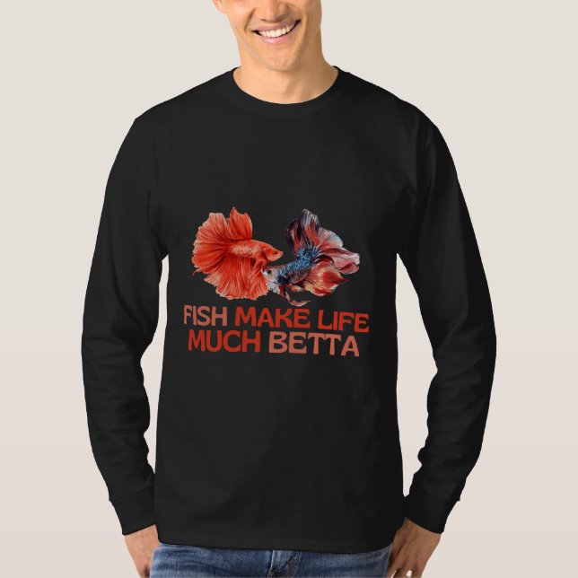 Camiseta Los peces hacen que la vida sea mucho mejor (Anverso)