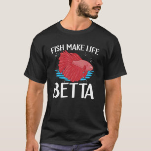 Camiseta Los peces hacen vida a los peces Betta Siameses 2