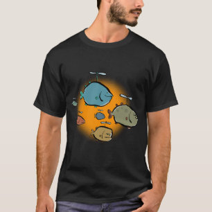 Camiseta ¡los peces helicóptero están llegando!