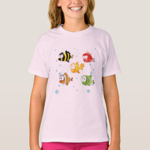 Camiseta Los peces nadan en el mar