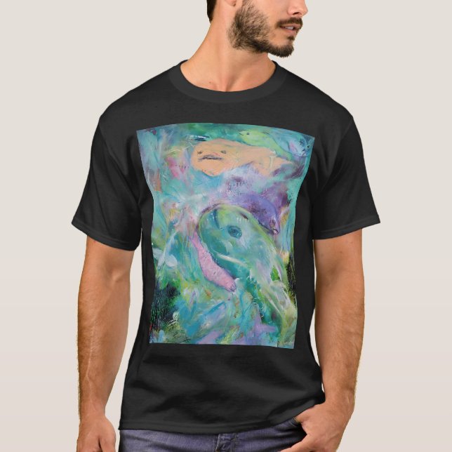 Camiseta Los peces se divierten en el mar (Anverso)