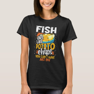 Camiseta Los peces son como las patatas fritas que no puede