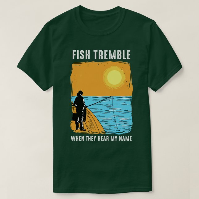 Camiseta Los peces temblan cuando escuchan mi nombre (Diseño del anverso)