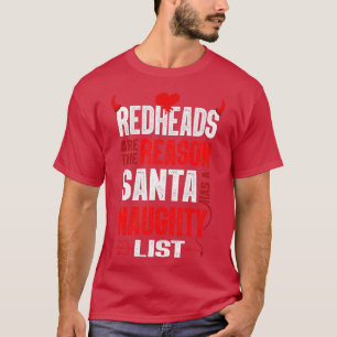 Camiseta Los pelirrojos son la razón por la que Santa tiene