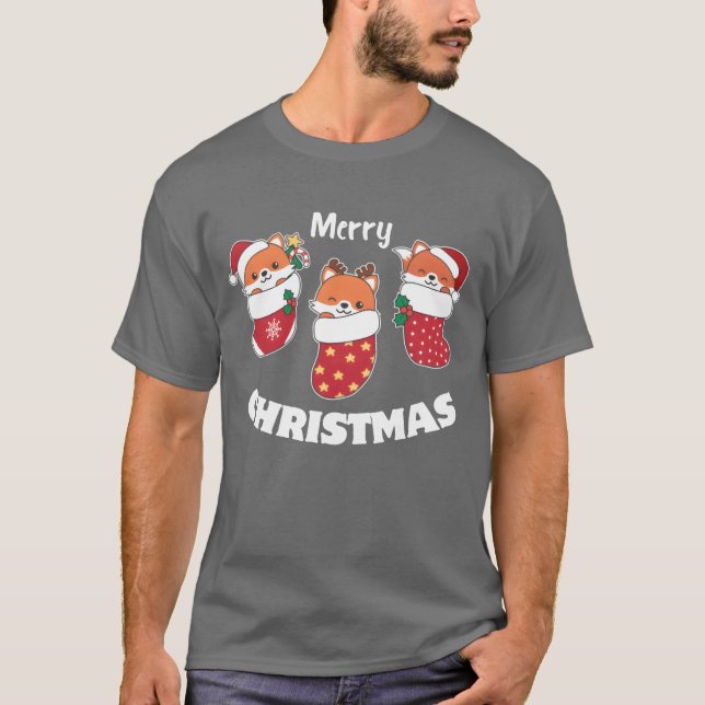 Camiseta Los Pequeños Ojos En Los Navidades Se Mueven Por N (Anverso)