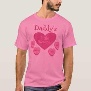 Camiseta Los pequeños Sweeties del papá personalizado