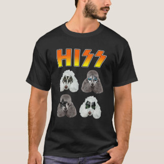 Camiseta Los perros adoran su caniche Mascotas cómicos rock