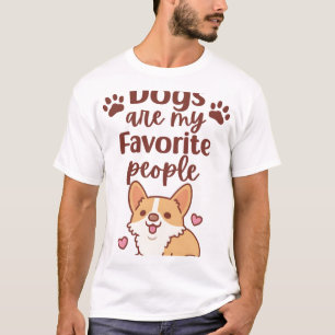 Camiseta Los Perros De Corgi Cute Son Mis Gente Favorita