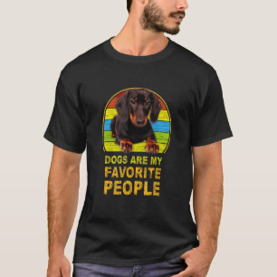 Camiseta Los Perros De Dachshund Son Mi Gente Favorita