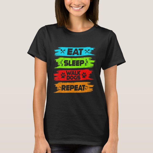 Camiseta Los perros de la caminata del sueño repiten el pas (Anverso)