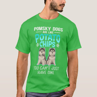 Camiseta Los Perros De Pomsky Son Como Los Pomskies Dueños 