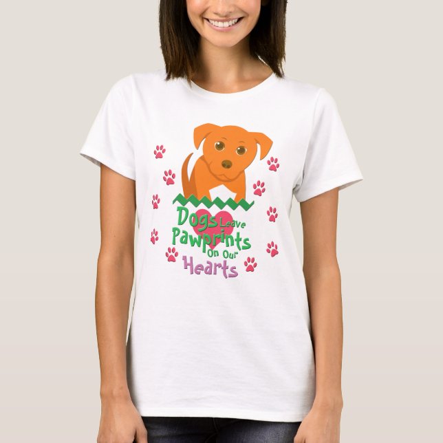 Camiseta Los perros dejan huellas (Anverso)