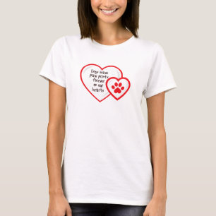 Camiseta los perros dejan huellas de pata en nuestros coraz