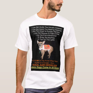 Camiseta Los perros del servicio vienen en todos los