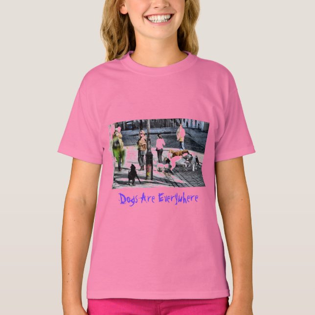 Camiseta Los perros están por todas partes - París (Anverso)