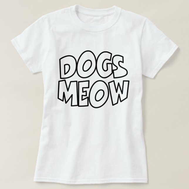 Camiseta Los perros maúllan (Diseño del anverso)