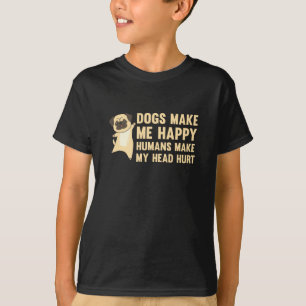 Camiseta Los perros me hacen felices a los humanos me hacen