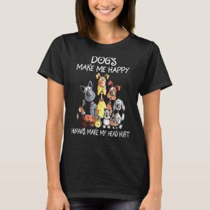 Camiseta Los perros me hacen felices a los humanos me hacen