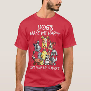 Camiseta Los perros me hacen feliz, los humanos me hacen da