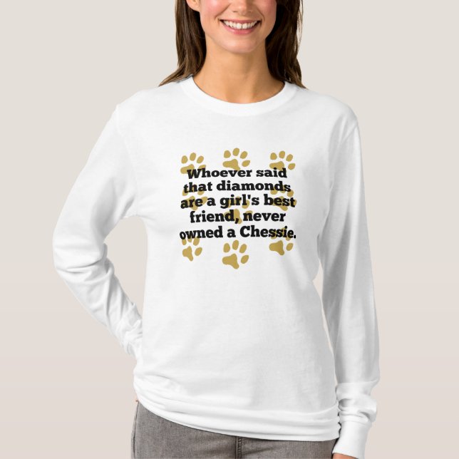 Camiseta Los perros perdigueros de bahía de Chesapeake son (Anverso)