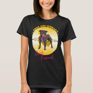Camiseta Los perros Pitbull Son Las Mujeres Mejor Amiga