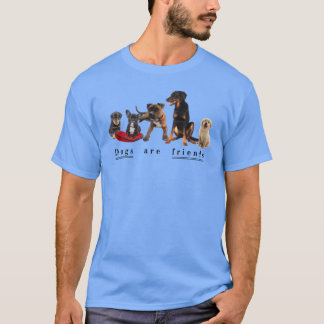 Camiseta Los perros son amigos retro