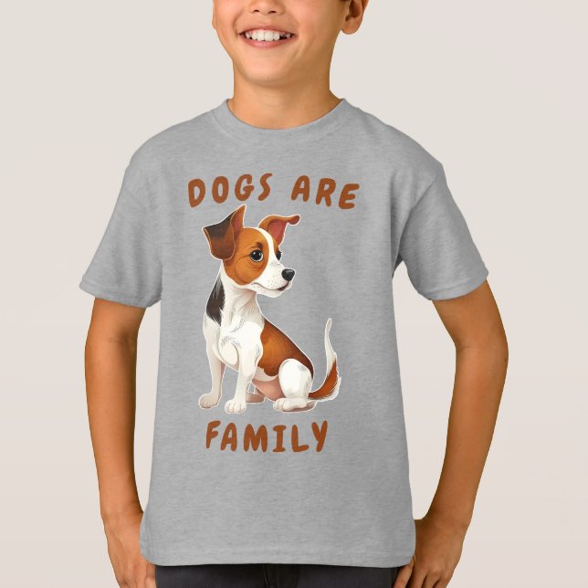 Camiseta Los perros son familia (Anverso)