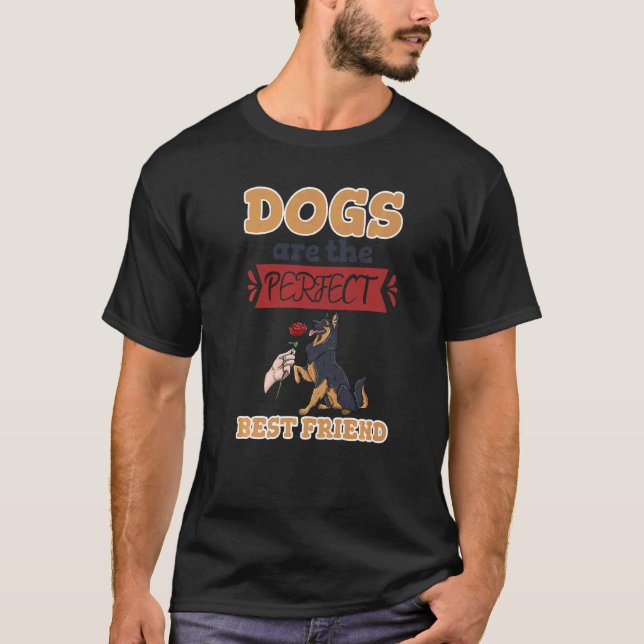 Camiseta Los Perros Son La Mejor Amiga Perfecta Para Las Mu (Anverso)
