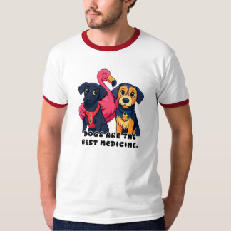 CAMISETA LOS PERROS SON LA MEJOR MEDICINA