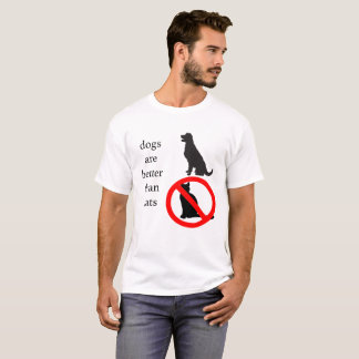 Camiseta Los perros son mejores que gatos