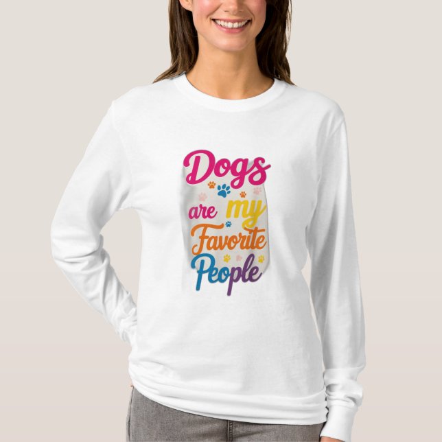 Camiseta Los perros son mi gente favorita (Anverso)