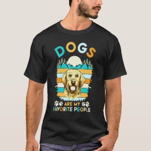 Camiseta Los perros son mi gente favorita Perro Golden Retr