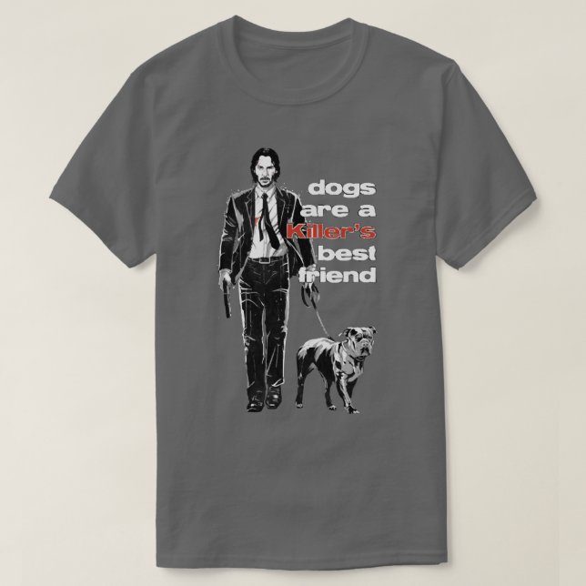 Camiseta Los perros son un asesino (Diseño del anverso)