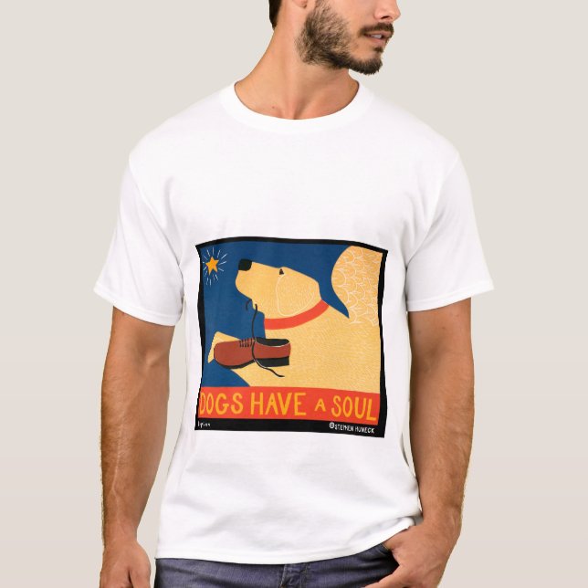 Camiseta Los perros tienen alma - Stephen Huneck (Anverso)