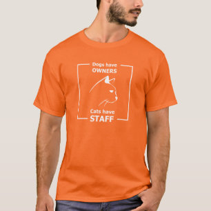 Camiseta Los perros tienen dueños, los gatos tienen person