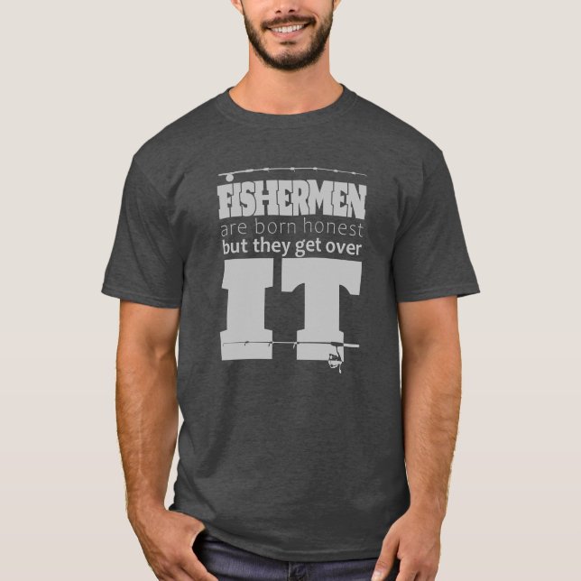 Camiseta Los pescadores son los mejores gráficos vectoriale (Anverso)